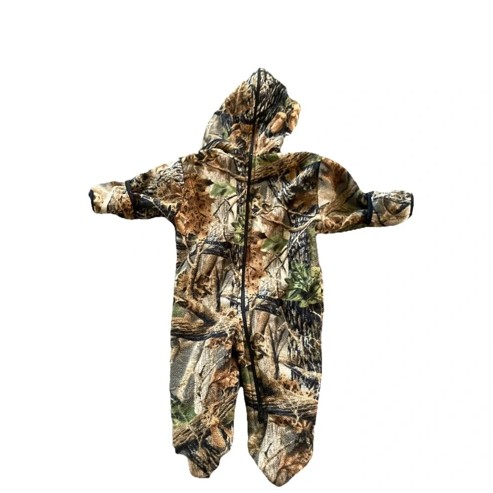Molehill Baby Toddler Fleece Bunting Suit Size 3-9 Months Camouflage